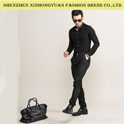 men's long sleeve shirt without pockets